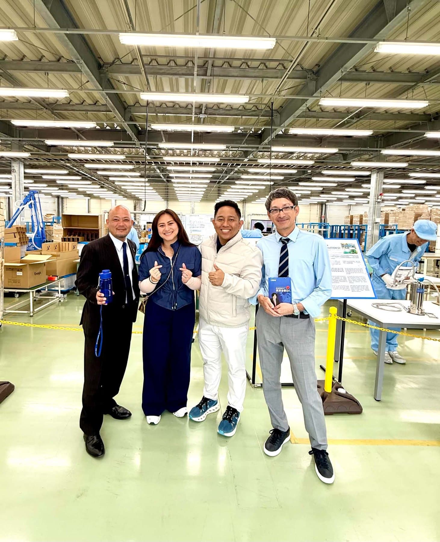 Leveluk units being assembled on the line at the Enagic Okinawa factory