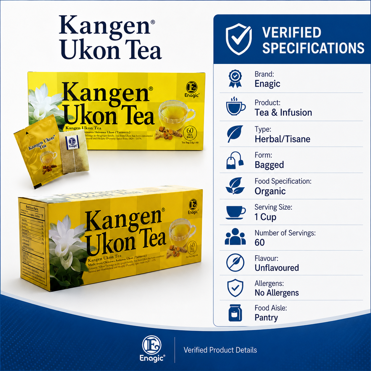 Kangen Ukon Tea specifications