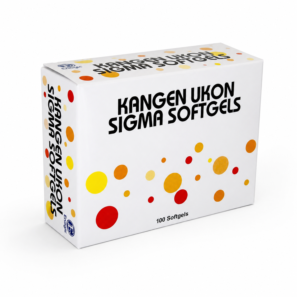 Kangen Ukon Sigma Softgels box, angled view