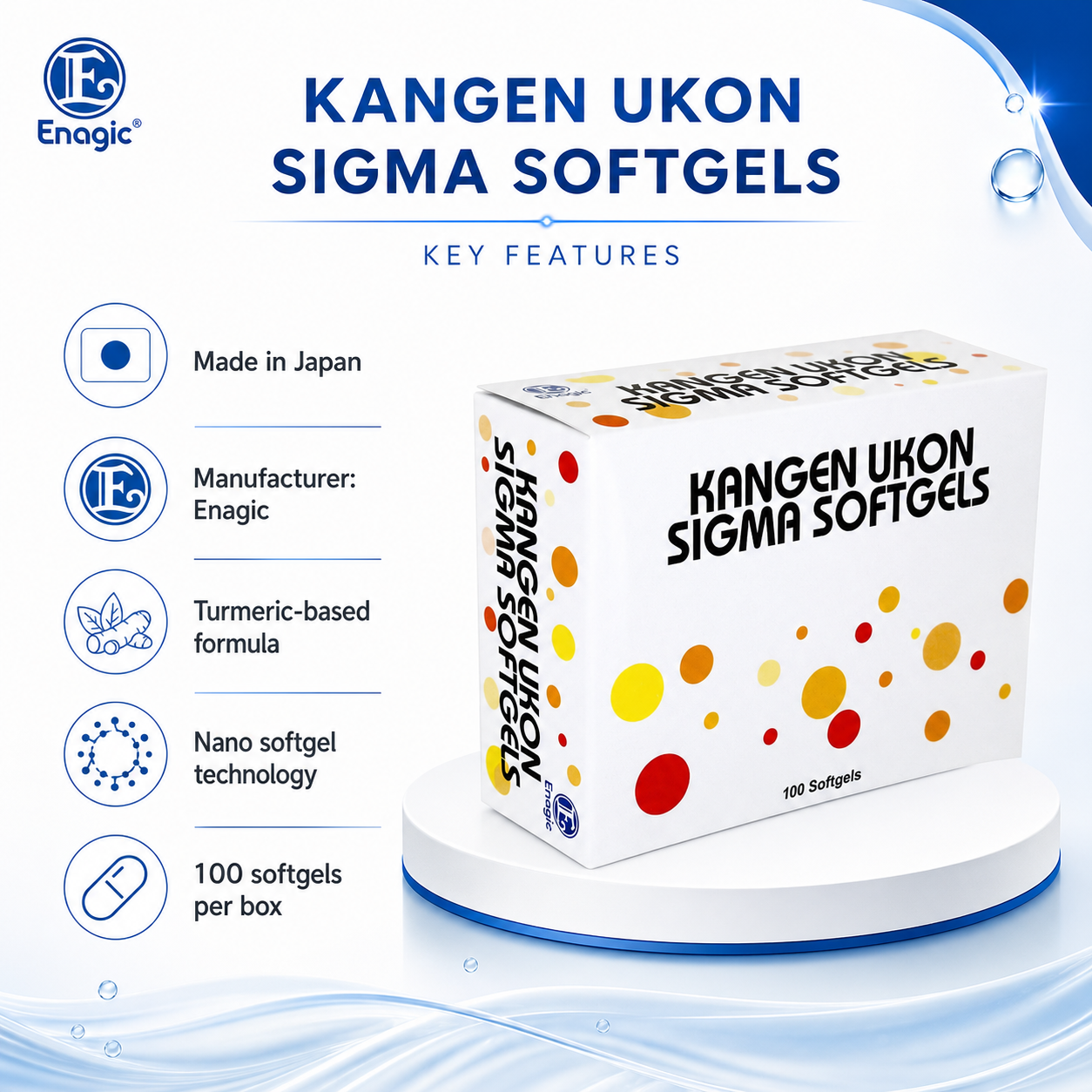 Kangen Ukon Sigma Softgels key features