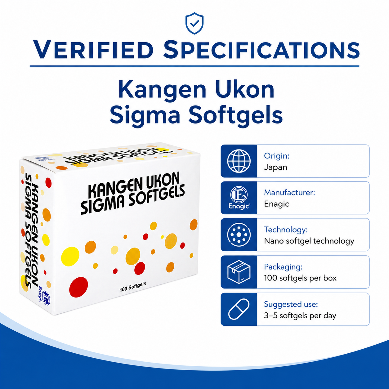 Kangen Ukon Sigma Softgels specifications